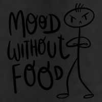 Mood Without Food Angry 7 Panel Mesh Trucker Snapback Hat
