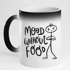 Mood Without Food Angry 11oz Black Color Changing Mug