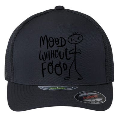 Mood Without Food Angry Flexfit Unipanel Trucker Cap