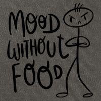 Mood Without Food Angry Cotton Canvas Backpack