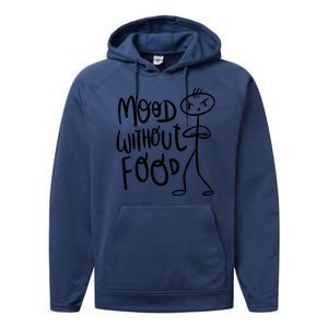 Mood Without Food Angry Performance Fleece Hoodie