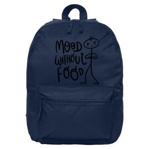 Mood Without Food Angry 16 in Basic Backpack