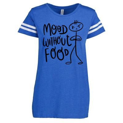 Mood Without Food Angry Enza Ladies Jersey Football T-Shirt