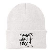 Mood Without Food Angry Knit Cap Winter Beanie