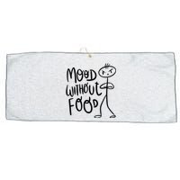 Mood Without Food Angry Large Microfiber Waffle Golf Towel