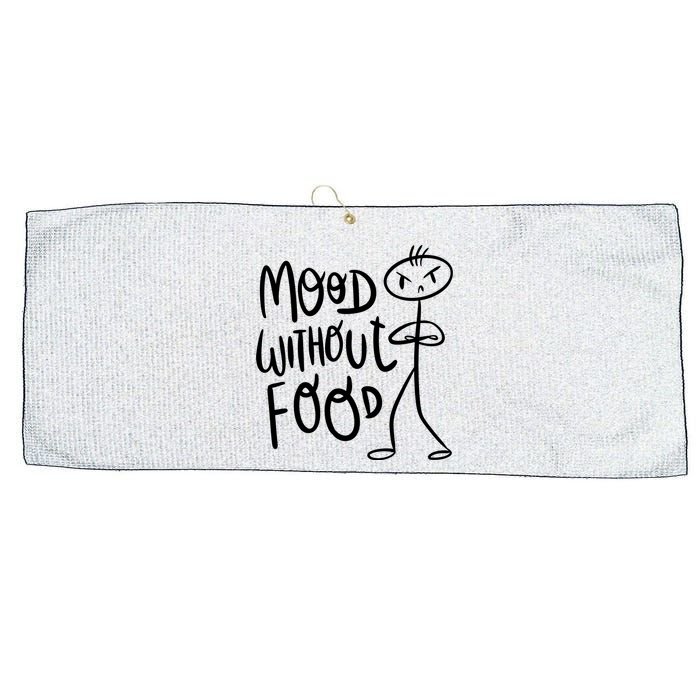 Mood Without Food Angry Large Microfiber Waffle Golf Towel