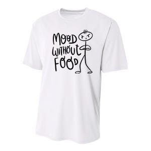 Mood Without Food Angry Youth Performance Sprint T-Shirt