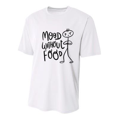 Mood Without Food Angry Youth Performance Sprint T-Shirt