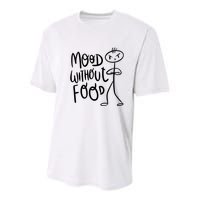 Mood Without Food Angry Youth Performance Sprint T-Shirt