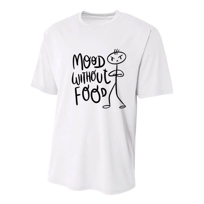 Mood Without Food Angry Youth Performance Sprint T-Shirt