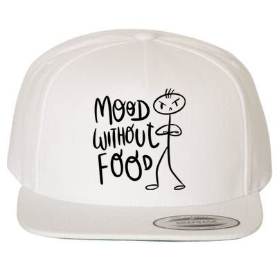 Mood Without Food Angry Wool Snapback Cap