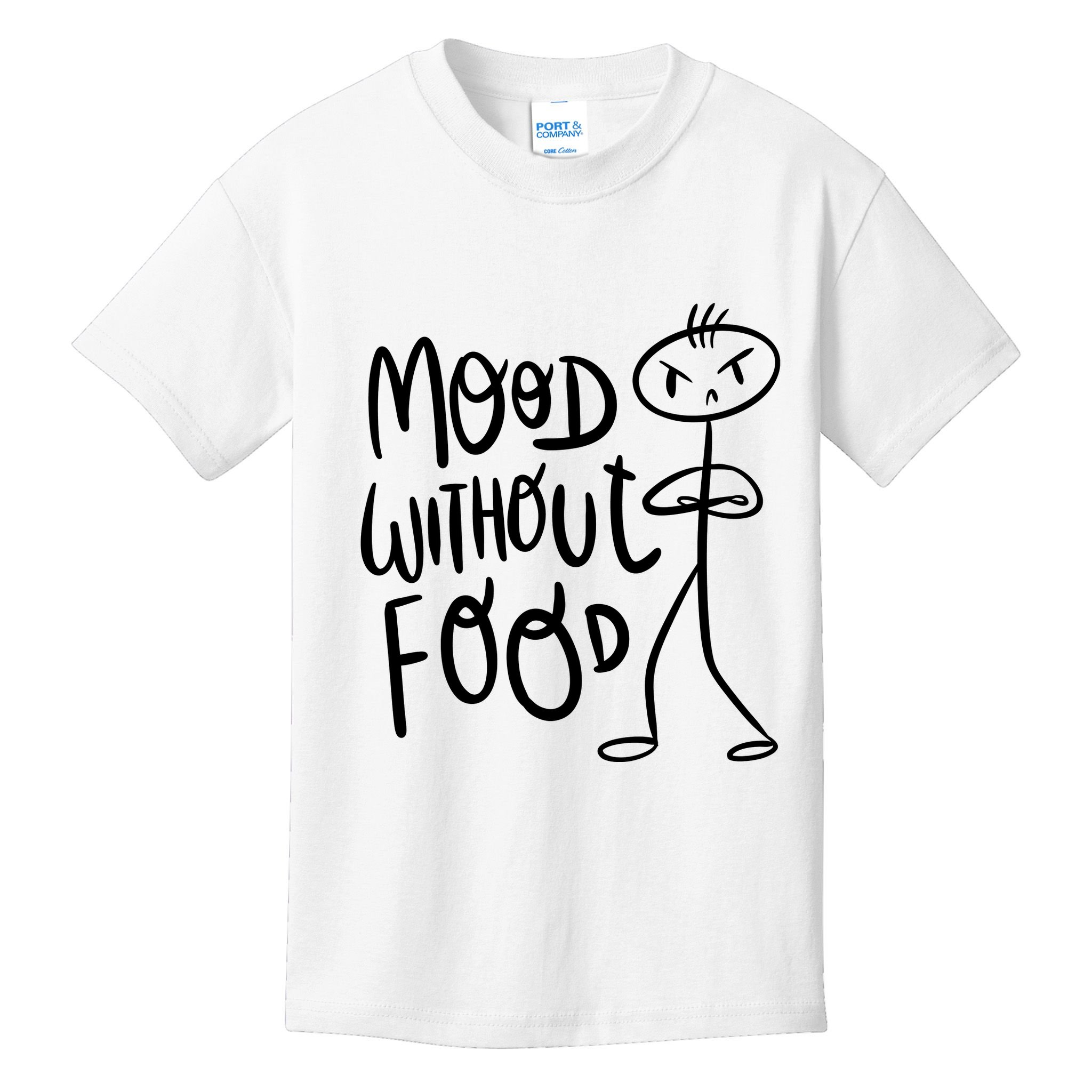 Mood Without Food Angry Kids T-Shirt