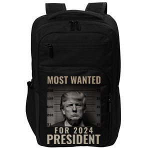 Most Wanted Funny Trump 2024 Mugshot For President Impact Tech Backpack