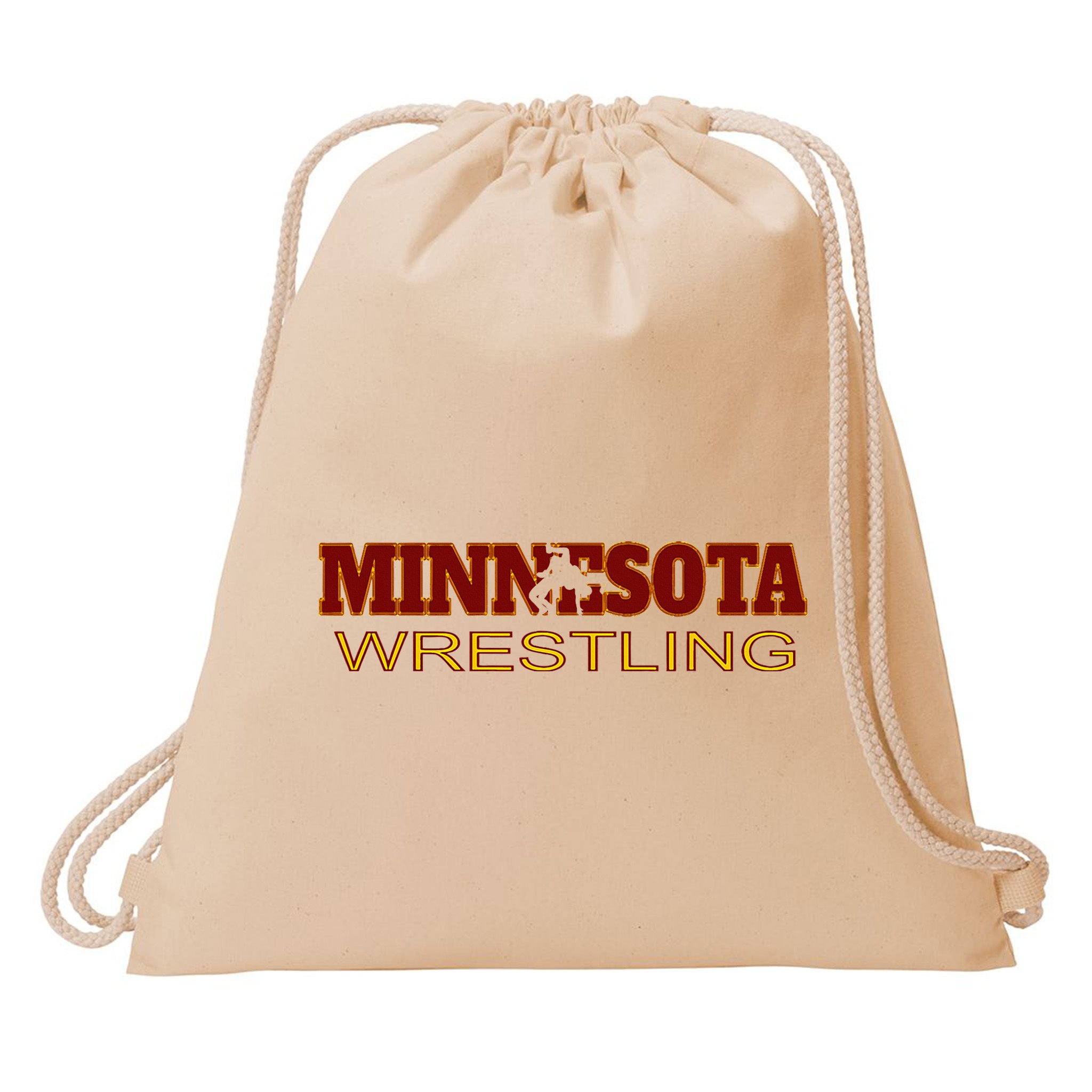 Minnesota Wrestling Freestyle Wrestler State Pride Mn Drawstring Bag