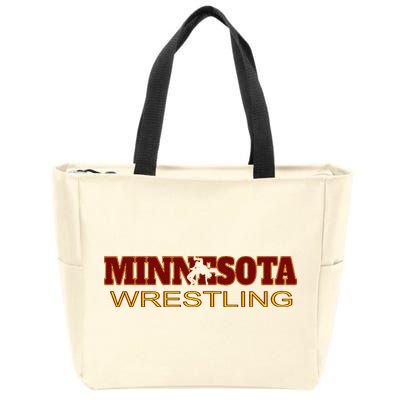 Minnesota Wrestling Freestyle Wrestler State Pride Mn Zip Tote Bag