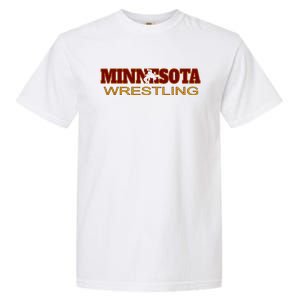 Minnesota Wrestling Freestyle Wrestler State Pride Mn Garment-Dyed Heavyweight T-Shirt