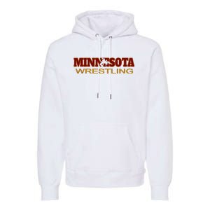 Minnesota Wrestling Freestyle Wrestler State Pride Mn Premium Hoodie