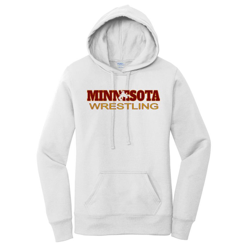 Minnesota Wrestling Freestyle Wrestler State Pride Mn Women's Pullover Hoodie