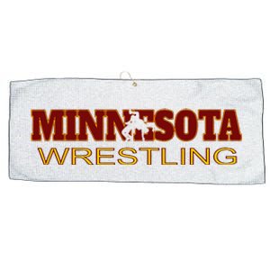 Minnesota Wrestling Freestyle Wrestler State Pride Mn Large Microfiber Waffle Golf Towel