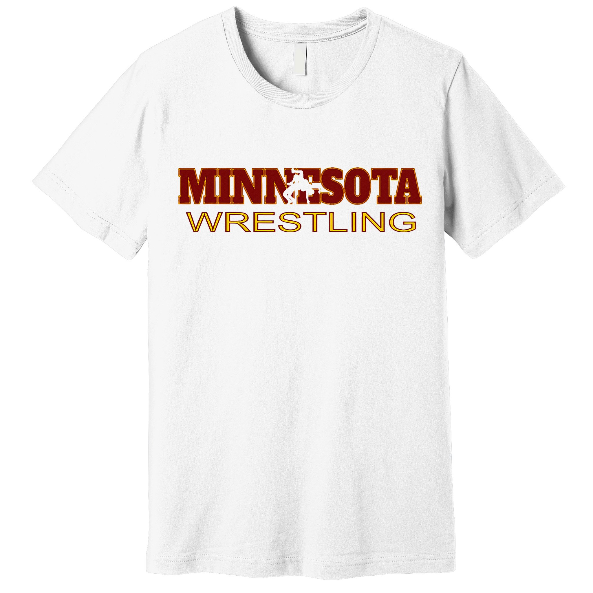 Minnesota Wrestling Freestyle Wrestler State Pride Mn Premium T-Shirt