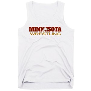 Minnesota Wrestling Freestyle Wrestler State Pride Mn Tank Top