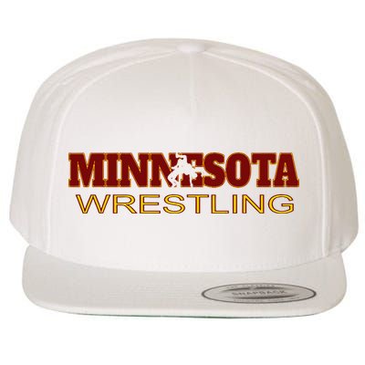Minnesota Wrestling Freestyle Wrestler State Pride Mn Wool Snapback Cap