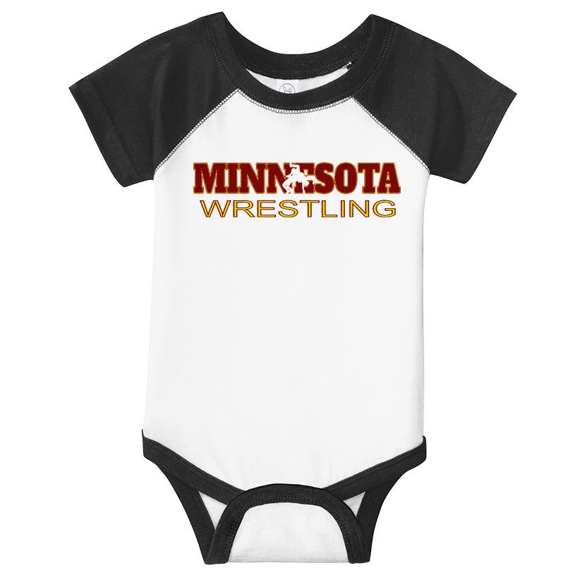 Minnesota Wrestling Freestyle Wrestler State Pride Mn Infant Baby Jersey Bodysuit