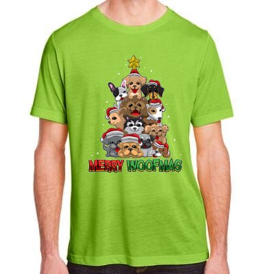 Merry Woofmas Gift Merry Christmas For Dog Lovers Great Gift Adult ChromaSoft Performance T-Shirt