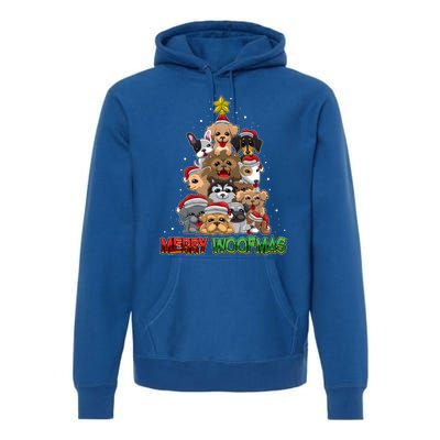 Merry Woofmas Gift Merry Christmas For Dog Lovers Great Gift Premium Hoodie