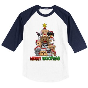 Merry Woofmas Gift Merry Christmas For Dog Lovers Great Gift Baseball Sleeve Shirt