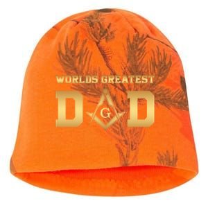 Masonic Worlds Greatest Dad Fathers Day Gift Freemason Gift Kati - Camo Knit Beanie