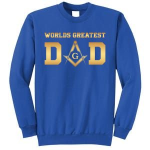 Masonic Worlds Greatest Dad Fathers Day Gift Freemason Gift Sweatshirt