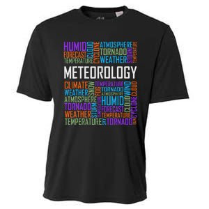 Meteorology Words Gifts Weather Forecast Meteorologist Gift Cooling Performance Crew T-Shirt