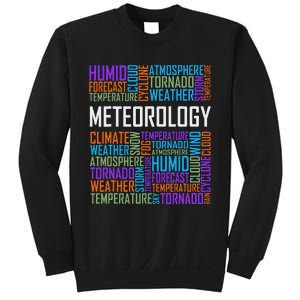 Meteorology Words Gifts Weather Forecast Meteorologist Gift Sweatshirt