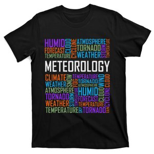 Meteorology Words Gifts Weather Forecast Meteorologist Gift T-Shirt