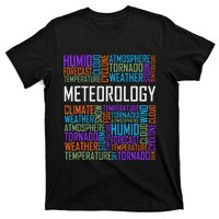 Meteorology Words Gifts Weather Forecast Meteorologist Gift T-Shirt