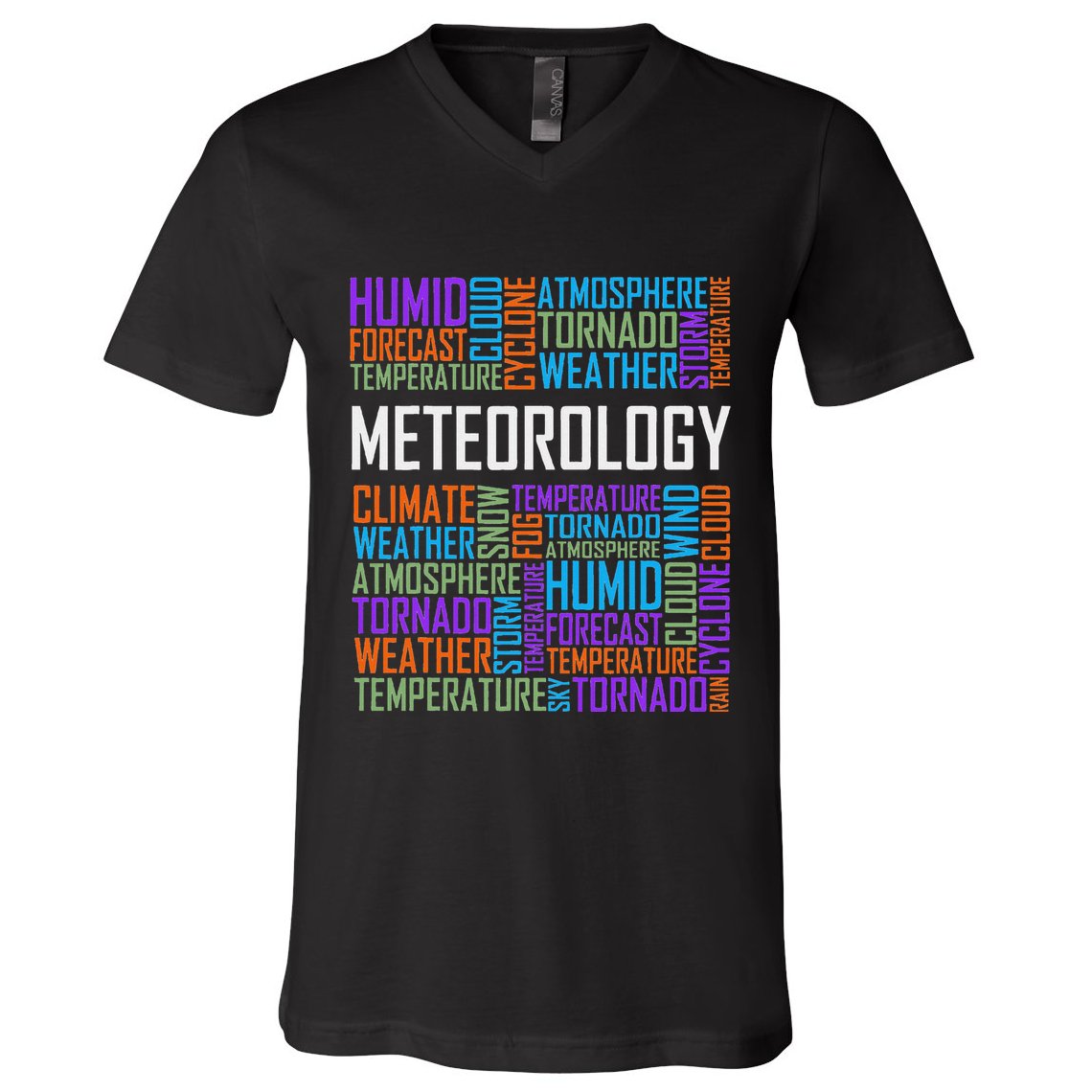 Meteorology Words Gifts Weather Forecast Meteorologist Gift V-Neck T-Shirt