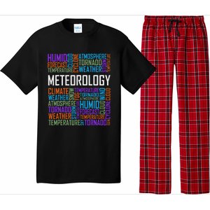 Meteorology Words Gifts Weather Forecast Meteorologist Gift Pajama Set