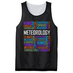 Meteorology Words Gifts Weather Forecast Meteorologist Gift Mesh Reversible Basketball Jersey Tank