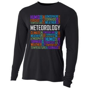 Meteorology Words Gifts Weather Forecast Meteorologist Gift Cooling Performance Long Sleeve Crew