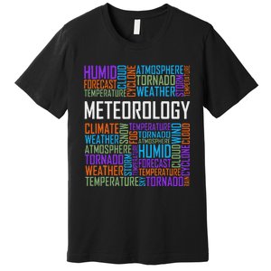 Meteorology Words Gifts Weather Forecast Meteorologist Gift Premium T-Shirt