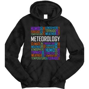 Meteorology Words Gifts Weather Forecast Meteorologist Gift Tie Dye Hoodie