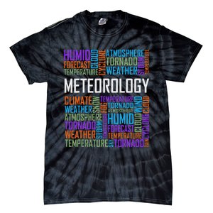 Meteorology Words Gifts Weather Forecast Meteorologist Gift Tie-Dye T-Shirt