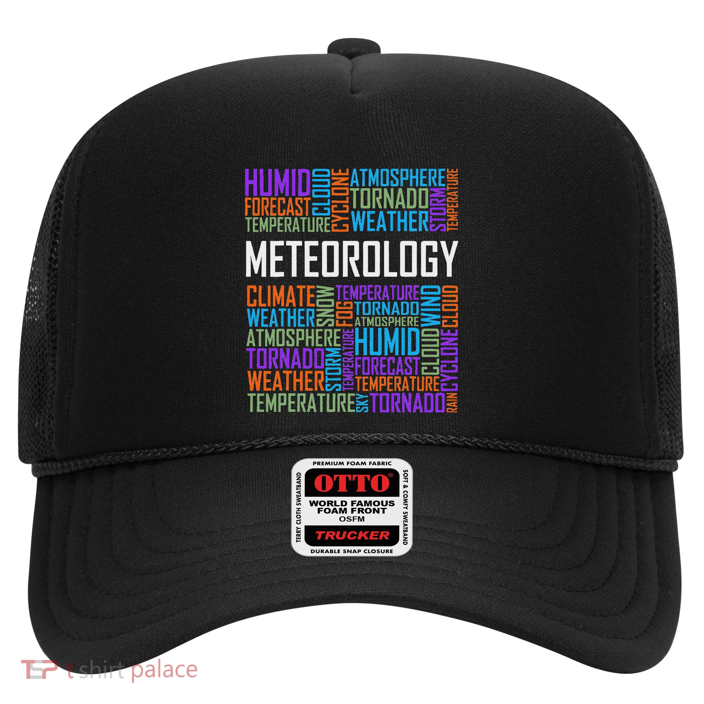 Meteorology Words Gifts Weather Forecast Meteorologist Gift Trucker Hat