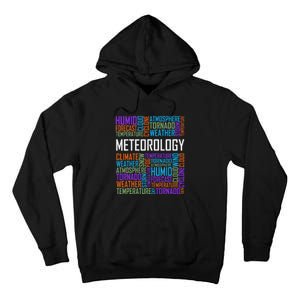 Meteorology Words Gifts Weather Forecast Meteorologist Gift Tall Hoodie