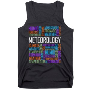 Meteorology Words Gifts Weather Forecast Meteorologist Gift Tank Top