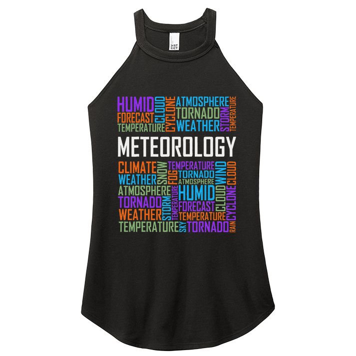 Meteorology Words Gifts Weather Forecast Meteorologist Gift Women's Perfect Tri Rocker Tank