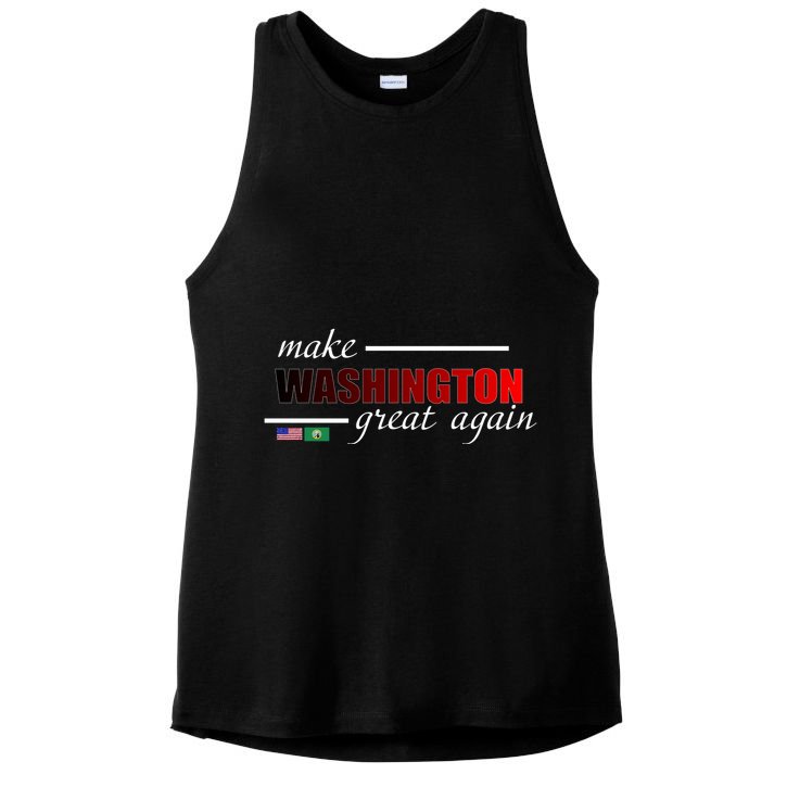 Make Washington Great Again Ladies PosiCharge Tri-Blend Wicking Tank