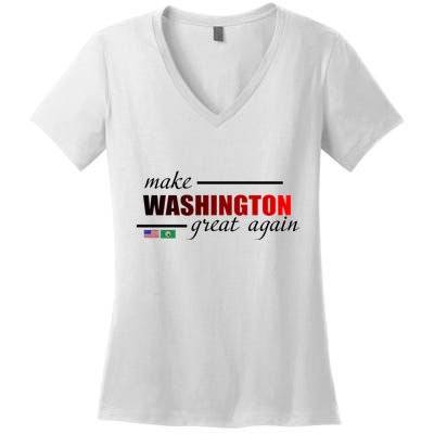Make Washington Great Again Women's V-Neck T-Shirt