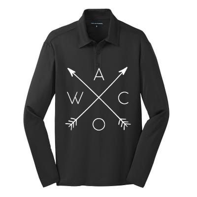 Magnolia Waco Gift Idea Silk Touch Performance Long Sleeve Polo